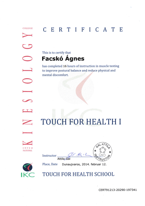 TFHI certifacate